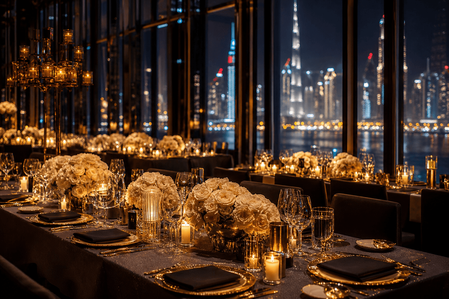 Elegant black-tie gala event produced by Vulture Events in Dubai